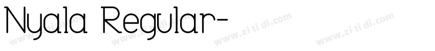 Nyala Regular字体转换